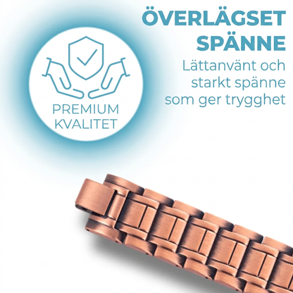 Koppar Magnetarmband för Herr TRIPPEL Kraftfull