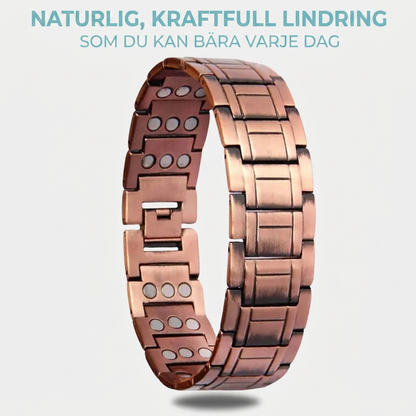Koppar Magnetarmband för Herr TRIPPEL Kraftfull