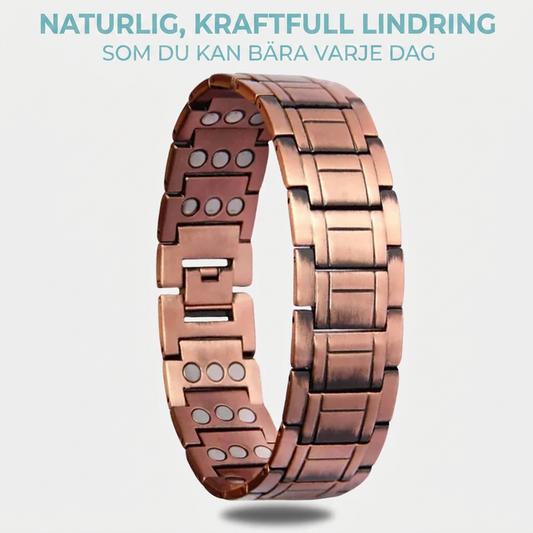 Koppar Magnetarmband för Herr TRIPPEL Kraftfull